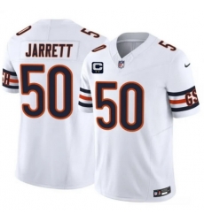 Men Chicago Bears  50 Grady Jarrett White 2026 F U S E  2 Star C Patch Vapor Untouchable Limited Stitched Football Jersey