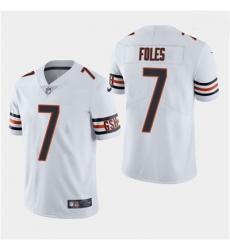 Men Chicago Bears  7 Nick Foles Vapor Untouchable Limited White Jersey