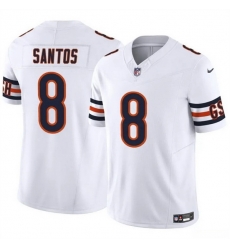 Men Chicago Bears 8 Cairo Santos White 2025 F U S E  Vapor Untouchable Limited Stitched Football Jersey Men Chicago Bears 8 Cairo Santos White 2025 F U S E  Vapor Untouchable Limited Stitched Football Jersey