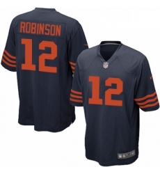 Mens Nike Chicago Bears 12 Allen Robinson Game Navy Blue Alternate NFL Jersey