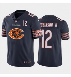 Nike Bears 12 Allen Robinson II Navy Team Big Logo Number Vapor Untouchable Limited Jersey