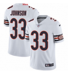 Nike Bears 33 Jaylon Johnson White Men Stitched NFL Vapor Untouchable Limited Jersey