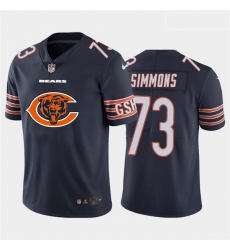 Nike Bears 73 Lachavious Simmons Navy Team Big Logo Vapor Untouchable Limited Jersey