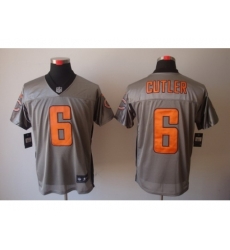 Nike Chicago Bears 6 Jay Cutler Grey Elite Shadow NFL Jersey