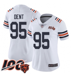 Women Chicago Bears 95 Richard Dent White 100th Season Limited Football Jersey