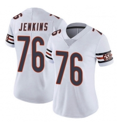 Women Nike Chicago Bears 76 Teven Jenkins  White Vapor Untouchable Limited Women Jersey