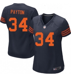 Womens Nike Chicago Bears 34 Walter Payton Game Navy Blue Alternate NFL Jersey