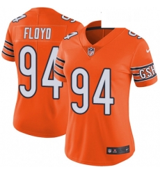 Womens Nike Chicago Bears 94 Leonard Floyd Limited Orange Rush Vapor Untouchable NFL Jersey