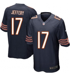 Nike NFL Chicago Bears #17 Alshon Jeffery Elite Youth Navy Blue Team Color Jersey