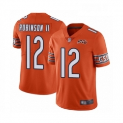 Youth Chicago Bears 12 Allen Robinson Orange Alternate 100th Season Limited Football Jersey