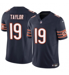 Youth Chicago Bears 19 Tory Taylor Navy 2023 F U S E  Vapor Stitched Football Jersey