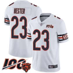 Youth Chicago Bears 23 Devin Hester White Vapor Untouchable Limited Player 100th Season Football Jersey