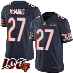 Youth Chicago Bears 27 Sherrick McManis Navy Blue Team Color 100th Season Limited Football Jersey