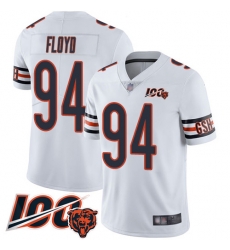 Youth Chicago Bears 94 Leonard Floyd White Vapor Untouchable Limited Player 100th Season Football Jersey