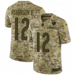 Youth Nike Chicago Bears 12 Allen Robinson Limited Camo 2018 Salute to Service NFL Jersey