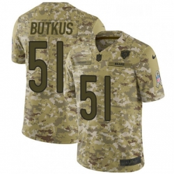 Youth Nike Chicago Bears 51 Dick Butkus Limited Camo 2018 Salute to Service NFL Jersey