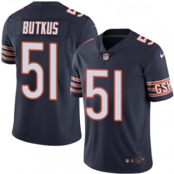 Youth Nike Chicago Bears 51 Dick Butkus Navy Blue Team Color Vapor Untouchable Limited Player NFL Jersey