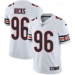 Youth Nike Chicago Bears 96 Akiem Hicks Elite White NFL Jersey