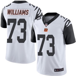 Bengals 73 Jonah Williams White Men Stitched Football Limited Rush Jersey