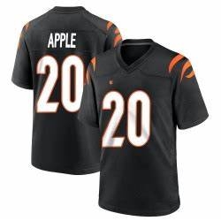 Men Cincinnati Bengals #20 Eli Apple 2021 Black Vapor Limited Stitched NFL Jersey