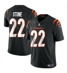 Men Cincinnati Bengals 22 Geno Stone BLack Vapor Untouchable Limited Stitched Jersey