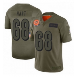 Men Cincinnati Bengals 68 Bobby Hart Limited Camo 2019 Salute to Service Football Jersey