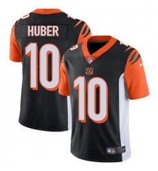 Nike Bengals #10 Kevin Huber Black Team Color Mens Stitched NFL Vapor Untouchable Limited Jersey