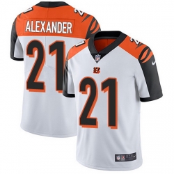 Nike Bengals 21 Mackensie Alexander White Men Stitched NFL Vapor Untouchable Limited Jersey