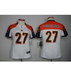 Women Nike Cincinnati Bengals #27 Dre Kirkpatrick White Color Limited Jerseys