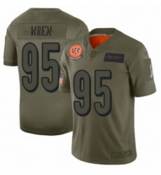 Womens Cincinnati Bengals 95 Renell Wren Limited Camo 2019 Salute to Service Football Jersey