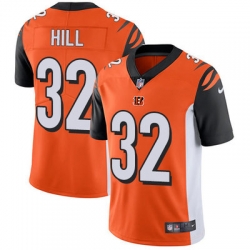 Nike Bengals #32 Jeremy Hill Orange Alternate Youth Stitched NFL Vapor Untouchable Limited Jersey