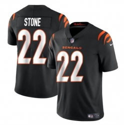 Youth Cincinnati Bengals 22 Geno Stone Black Vapor Untouchable Limited Stitched Jersey