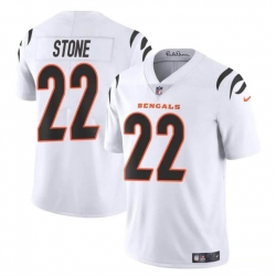 Youth Cincinnati Bengals 22 Geno Stone White Vapor Untouchable Limited Stitched Jersey