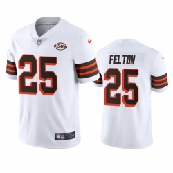 Cleveland Browns 25 Demetric Felton Nike 1946 Collection Alternate Vapor Limited NFL Jersey  White