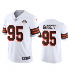 Cleveland Browns 95 Myles Garrett Nike 1946 Collection Alternate Vapor Limited NFL Jersey  White