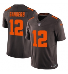 Men Cleveland Browns 12 Shedeur Sanders Brown 2025 F U S E  Alpha Dawg Limited Stitched Football Jersey Men Cleveland Browns 12 Shedeur Sanders Brown 2025 F U S E  Alpha Dawg Limited Stitched Football Jersey