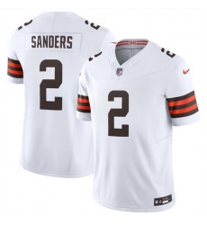 Men Cleveland Browns  2 Shedeur Sanders White 2026 F U S E  Vapor Limited Stitched Football Jersey