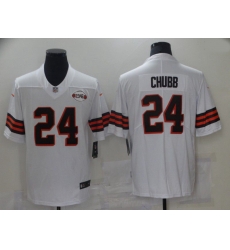 Men Cleveland Browns 24 Chubb White 1946 Nike Vapor Untouchable Limited 2021 NFL Jersey