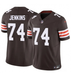 Men Cleveland Browns  74 Elgton Jenkins Brown 2026 F U S E  Vapor Limited Stitched Football Jersey