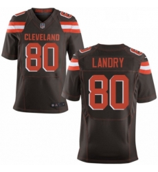 Mens Nike Cleveland Browns 80 Jarvis Landry Elite Brown Team Color NFL Jersey