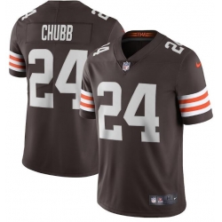 Nike Browns 24 Nick Chubb Brown 2020 New Vapor Untouchable Limited Jersey