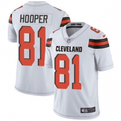 Nike Browns 81 Austin Hooper White Men Stitched NFL Vapor Untouchable Limited Jersey