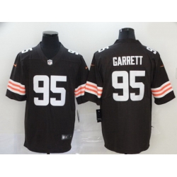 Nike Browns 95 Myles Garrett Brown 2020 New Vapor Untouchable Limited Jersey