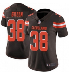 Women Cleveland Browns 38 A.J. Green Brown Vapor Limited Limited Jersey