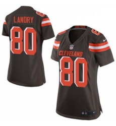 Womens Nike Cleveland Browns 80 Jarvis Landry Game Brown Team Color NFL Jersey