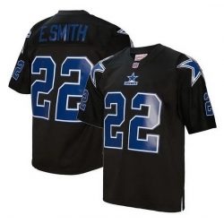Men Dallas Cowboys 22 Emmitt Smith Black Throwback Limited Stitched Football Jersey Men Dallas Cowboys 22 Emmitt Smith Black Throwback Limited Stitched Football Jersey
