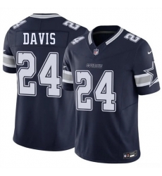 Men Dallas Cowboys  24 Malik Davis Navy 2026 F U S E Vapor Untouchable Limited Stitched Football Jersey