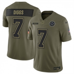 Men Dallas Cowboys 7 Trevon Diggs Olive 2025 F U S E  Salute to Service Limited Stitched Football Jersey Men Dallas Cowboys 7 Trevon Diggs Olive 2025 F U S E  Salute to Service Limited Stitched Football Jersey