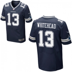 Nike Cowboys 13 Lucky Whitehead Blue Elite Jersey