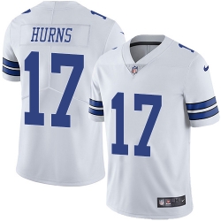 Nike Cowboys #17 Allen Hurns White Mens Stitched NFL Vapor Untouchable Limited Jersey